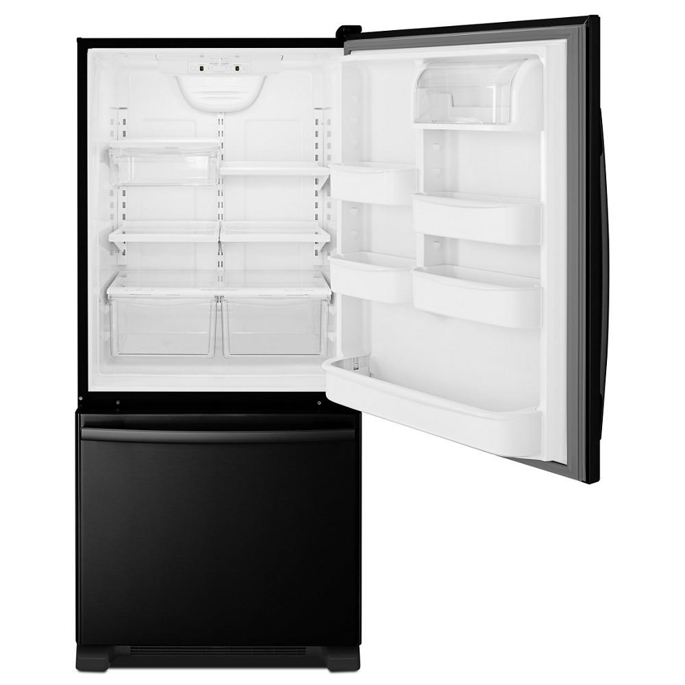 Amana ABB1924BRB 29-inch Wide Bottom-Freezer Refrigerator with EasyFreezer™ Pull-Out Drawer -- 18 cu. ft. Capacity