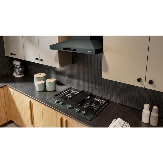 KCGK730SJP KitchenAid® 30 in. Gas Cooktop with 5 Burners and Integrated Wok Grate
