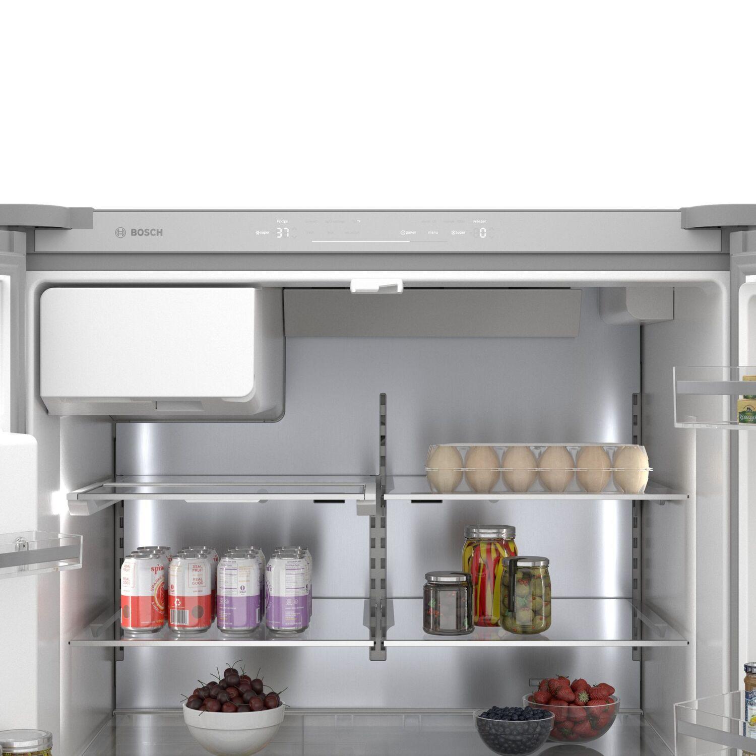 Bosch B36FD50SNS 500 Series French Door Bottom Mount Refrigerator 36" Stainless steel (with anti-fingerprint)