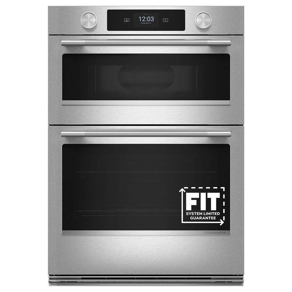 Kitchenaid KOEC930SPS 30-inch Smart Electric Combo Wall Oven with Intelligent Cooking Camera - PrintShield™ Finish