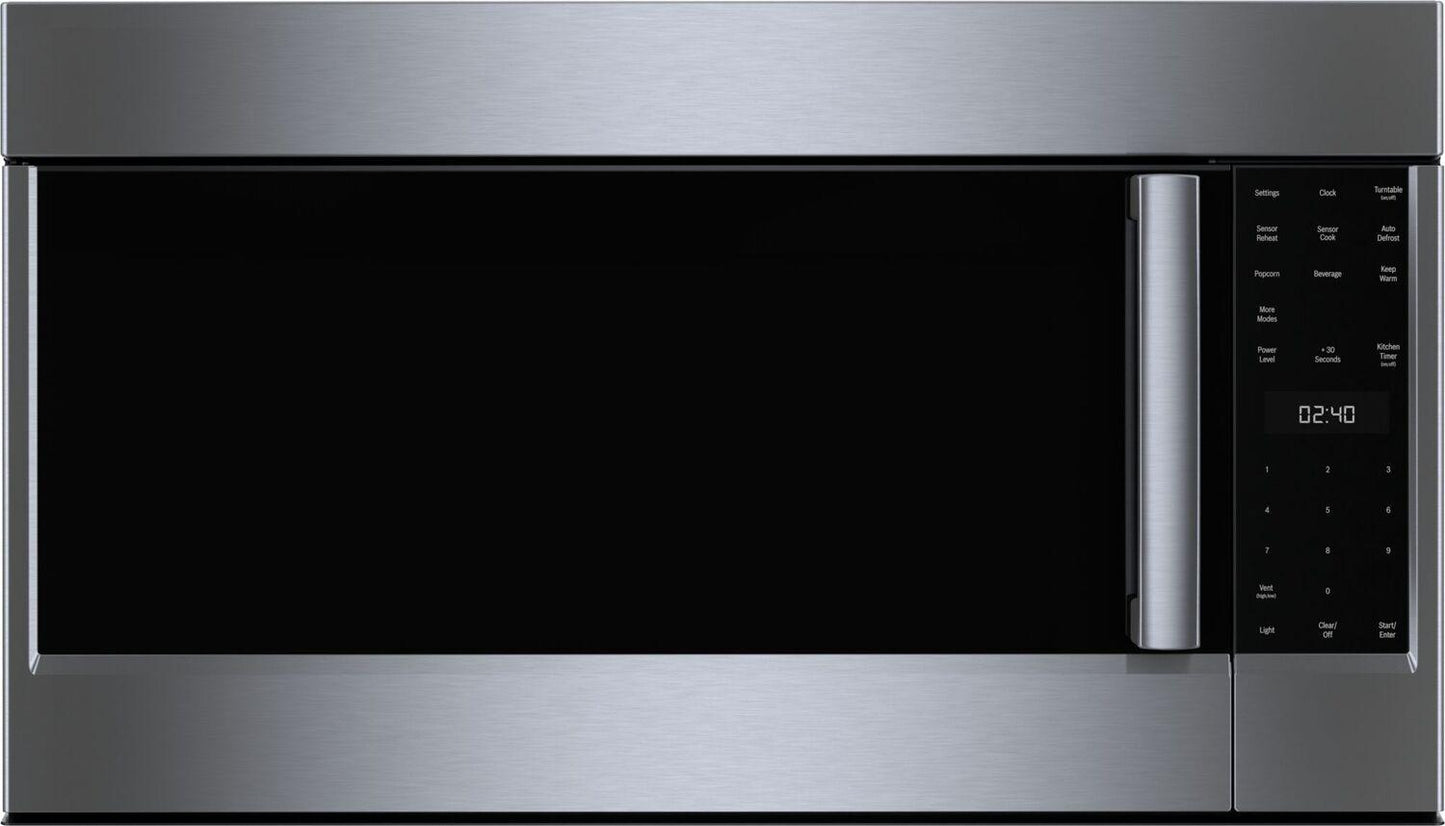 Bosch HMV5053U 500 Series, Over-The-Range Microwave, 30'', Door Hinge: left, Stainless steel