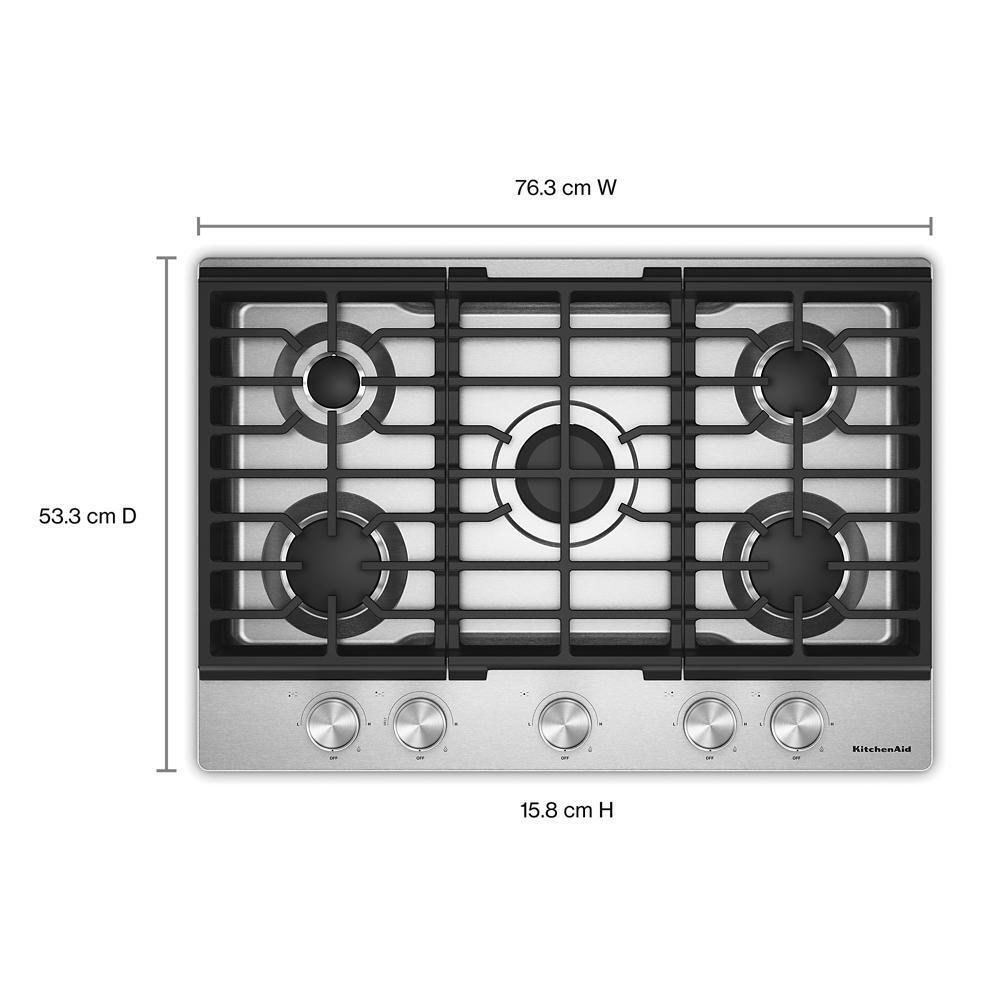 KCGK330SSS KitchenAid® 30 in. Gas Cooktop with 5 Versatile Burners