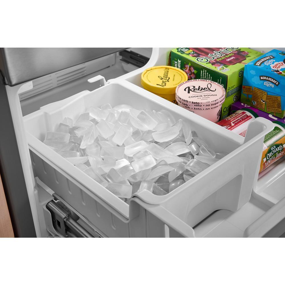 Kitchenaid KRFF330SPS 20 cu. Ft. 30-Inch Width Standard Depth French Door Refrigerator with PrintShield® Finish and Interior Dispense