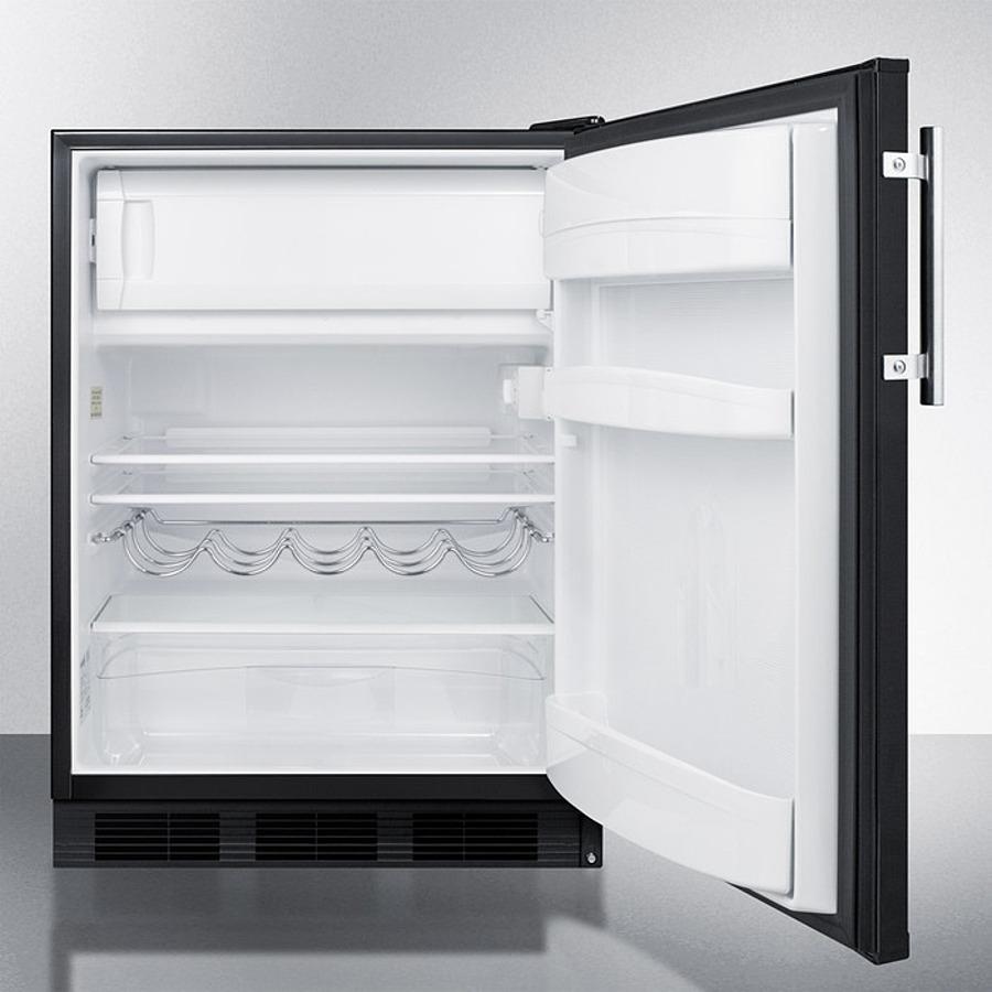 Summit CT663BKADA 24" Wide Refrigerator-freezer, ADA Compliant