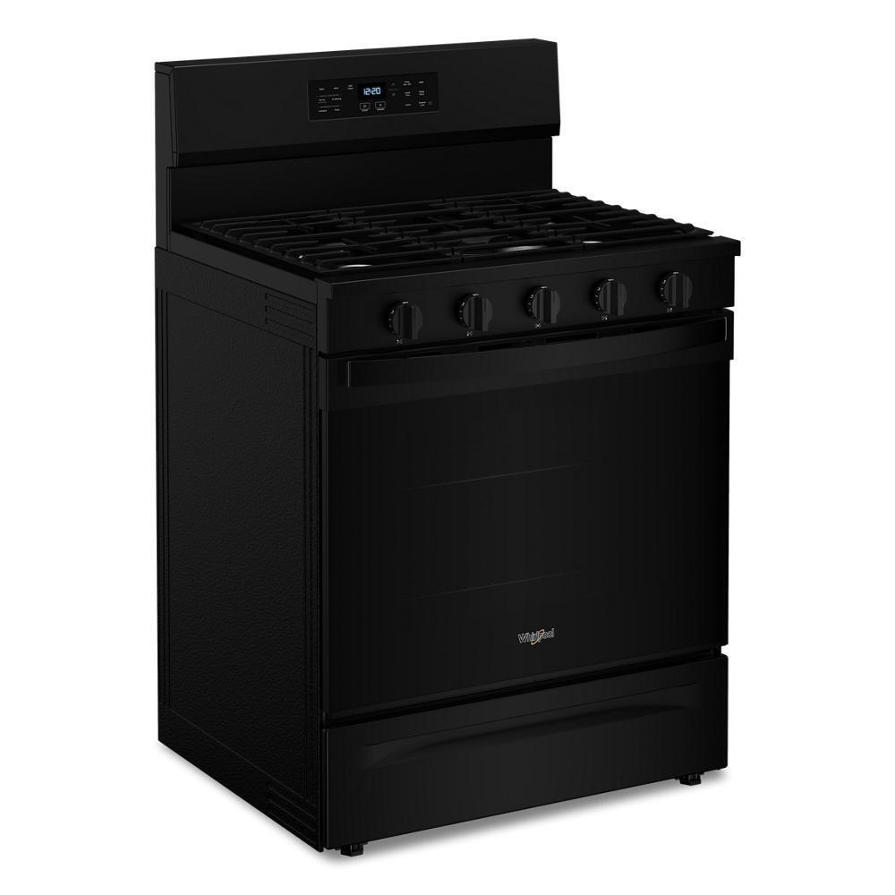 Whirlpool WFGS5030RB 30-inch Gas Range with Air Cooking Technology, No Preheat Air Fry and Air Baking and Self Clean