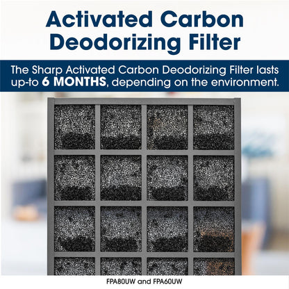 FZA80DFU Sharp Active Carbon FPA60UW / FPA80UW Replacement Filter