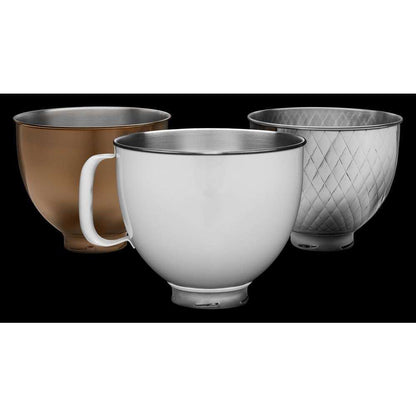 Kitchenaid KSM5SSBRB 5 Quart Tilt-Head Metallic Finish Stainless Steel Bowl