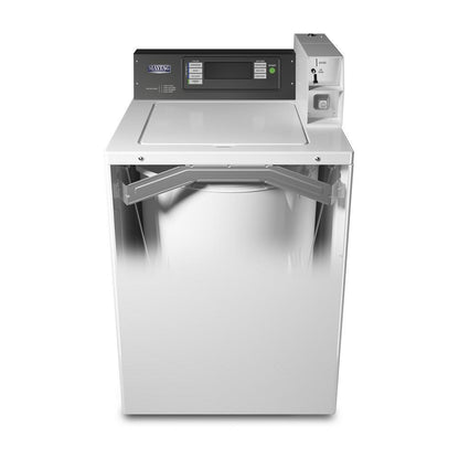 Maytag MAT24PDAWW Commercial Top-Load Washer, Coin Drop Installed