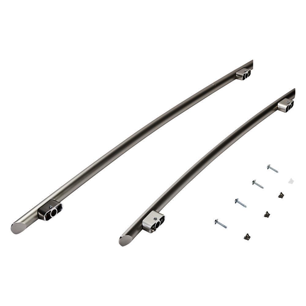 Kitchenaid W10250638 Refrigerator Euro-Style New Handle Kit for Built-In, Non-Dispensing Bottom Mount Models with Wood Panels - Stainless Steel