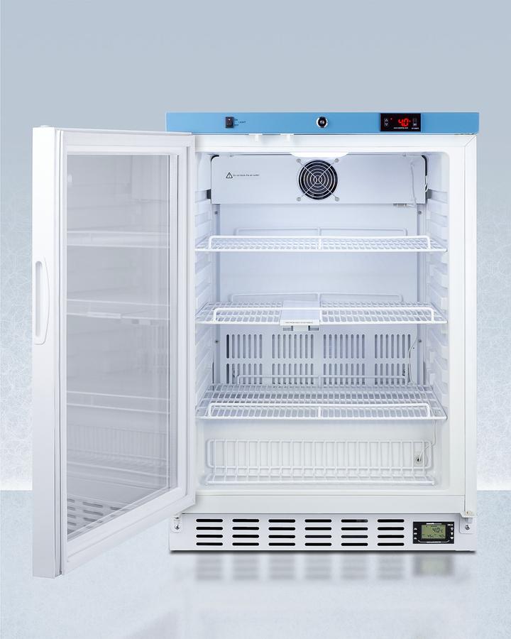 Summit ACR52GNSF456LHD 24" Wide Built-in Medical Refrigerator, Certified To Nsf/ansi 456 Vaccine Storage Standard