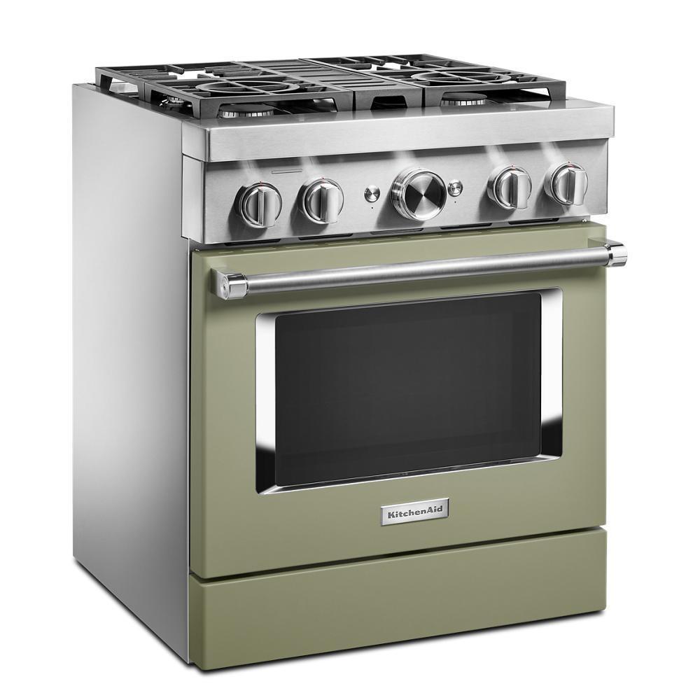 KFDC500JAV KitchenAid® 30'' Smart Commercial-Style Dual Fuel Range with 4 Burners