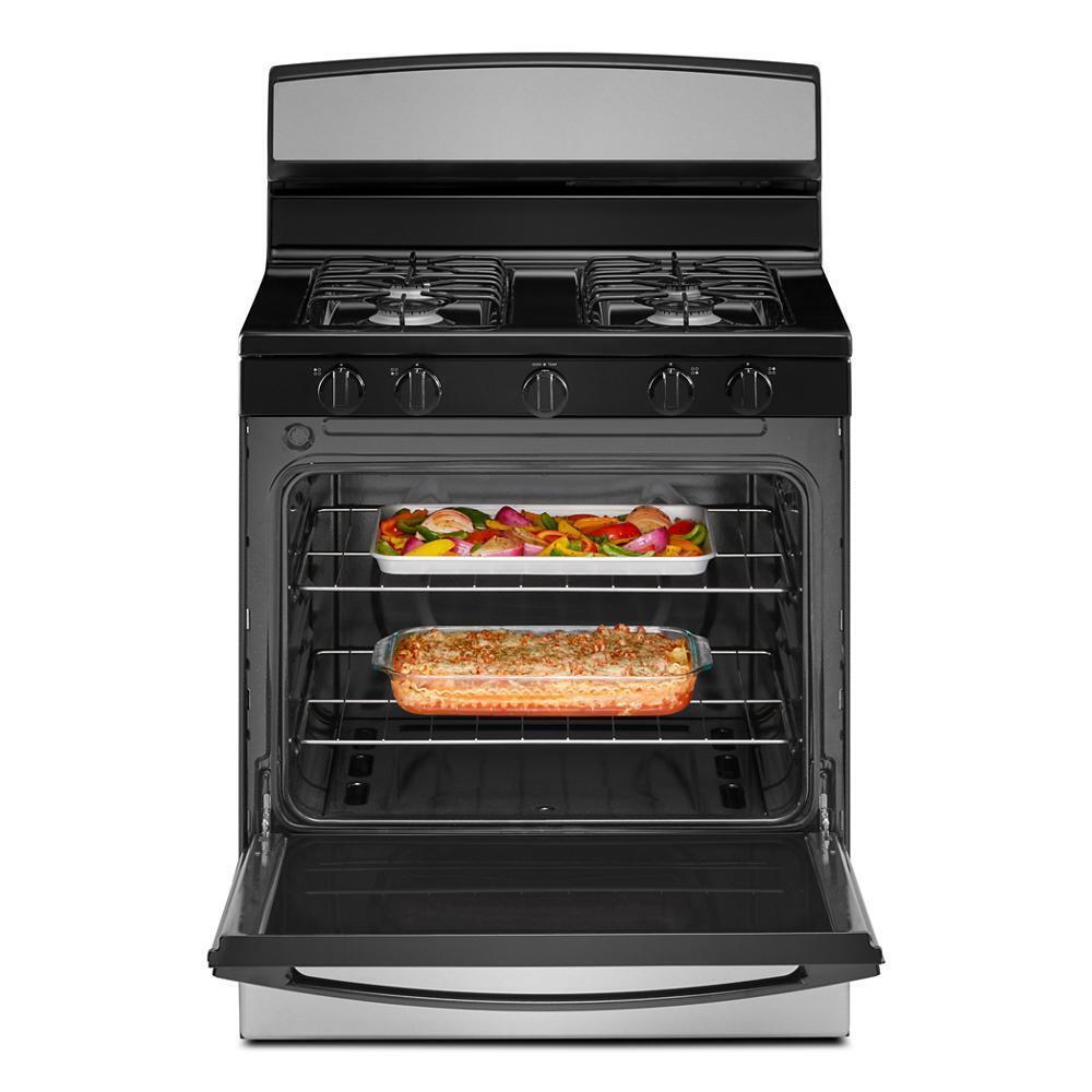AGR4203MNS Amana® 30-inch Gas Range with Easy-Clean Glass Door