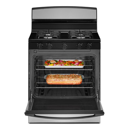 AGR4203MNS Amana® 30-inch Gas Range with Easy-Clean Glass Door