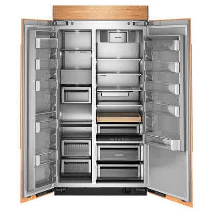 Kitchenaid KBSN742TPA 25.5 Cu. Ft. 42" Built-In Panel-Ready Side-by-Side Refrigerator with Platinum Interior