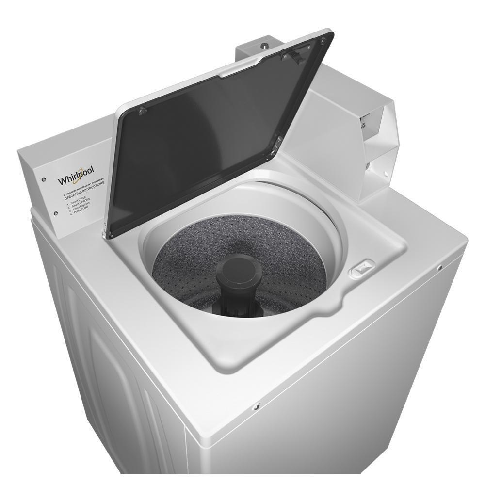 Whirlpool Commercial Top-Load Washer with Factory-Installed Coin Drop and Coin Box