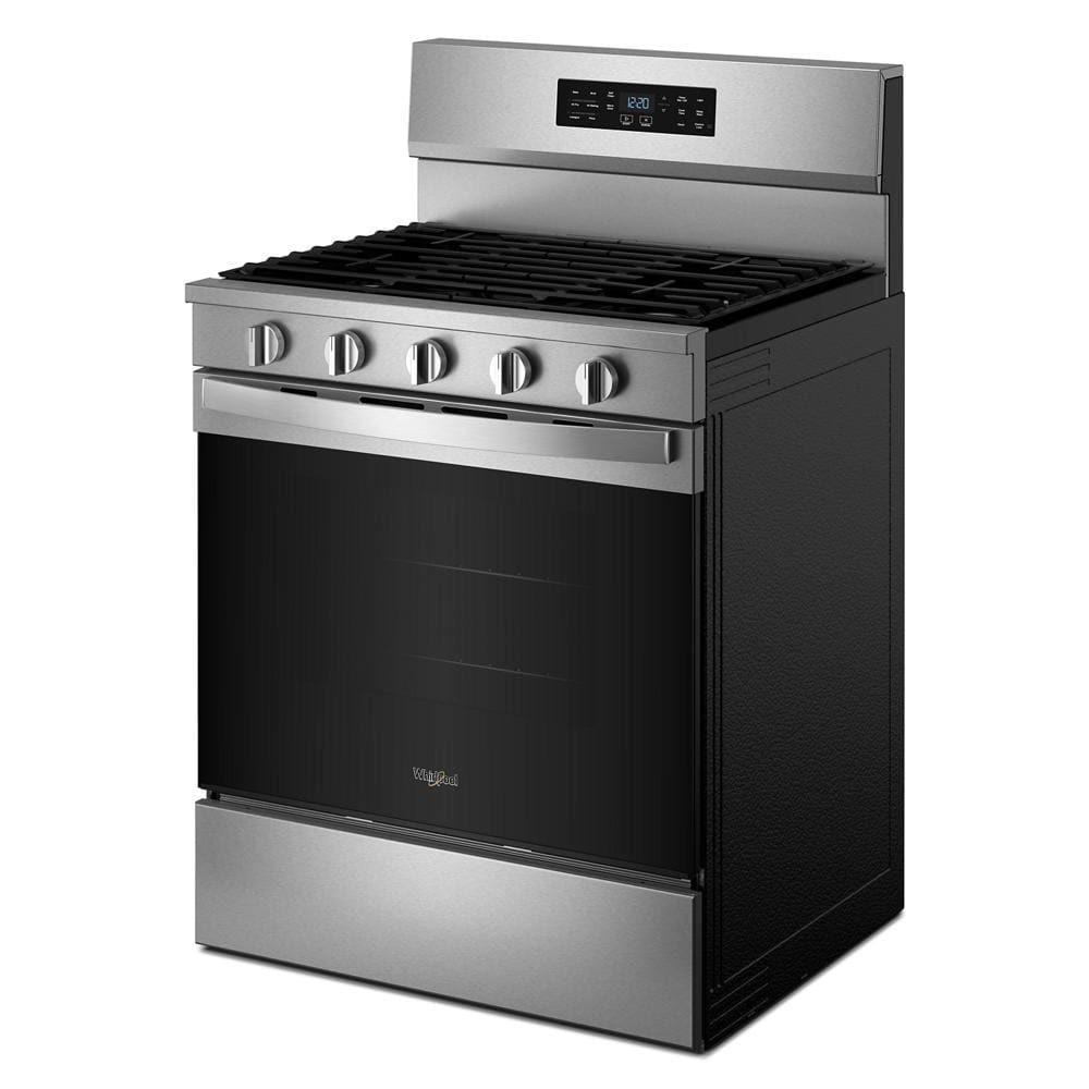 Whirlpool WFGS5730SZ 30-inch Gas Range with Air Cooking Technology and EZ-2-Lift™ Hinged Grates