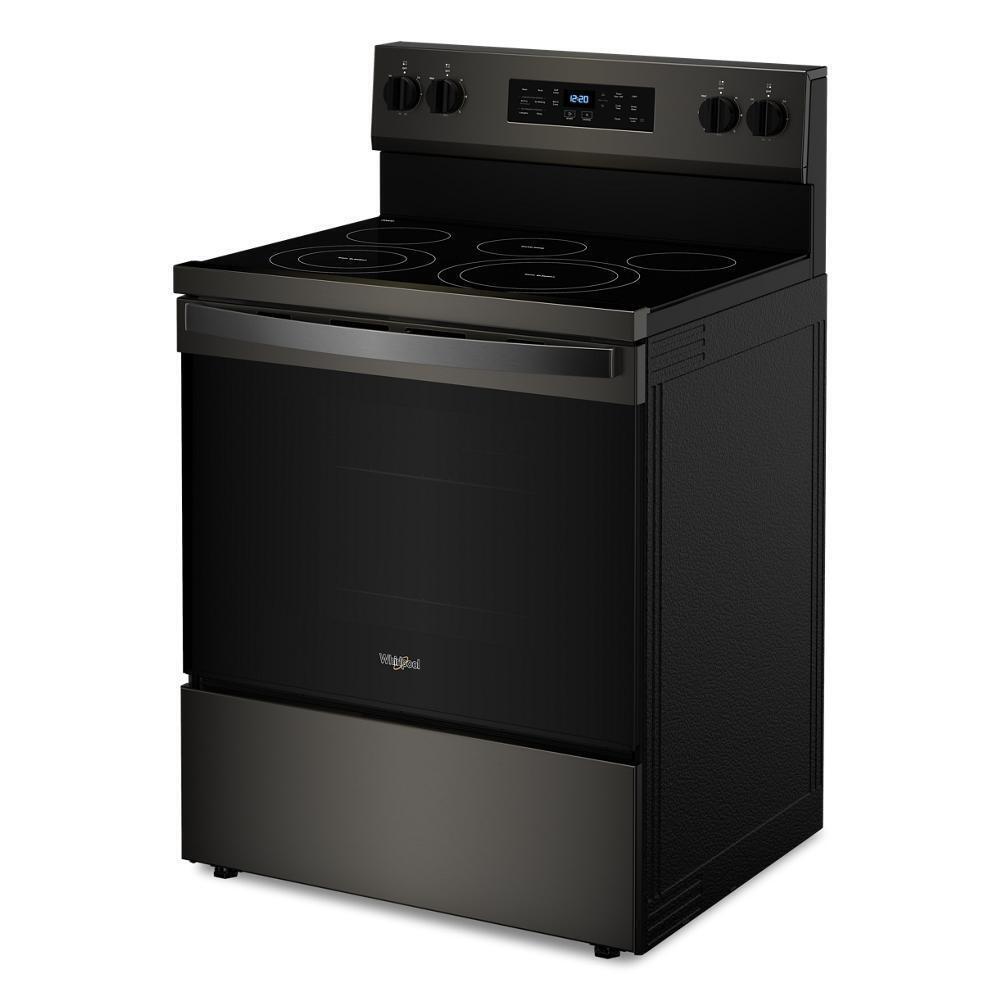 Whirlpool WFES5030RV 30-inch Energy Star Electric Range with Air Cooking Technology, No Preheat Air Fry and Air Baking and Self Clean