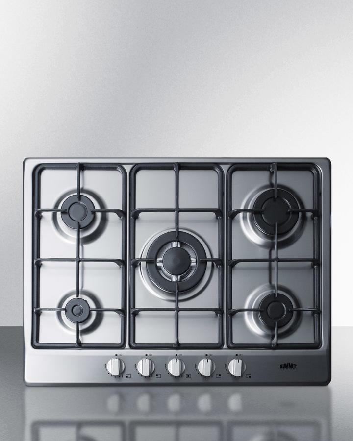 Summit 27" Wide 5-burner Gas Cooktop