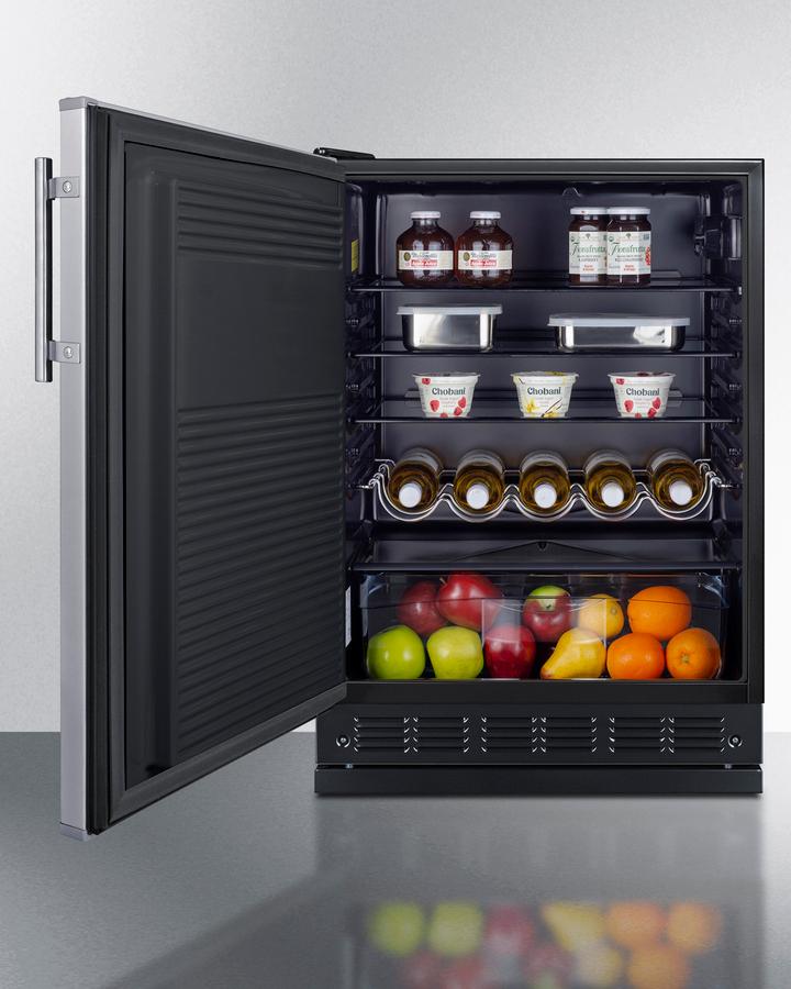 Summit FF708BLSSRSLHD 24" Wide All-refrigerator