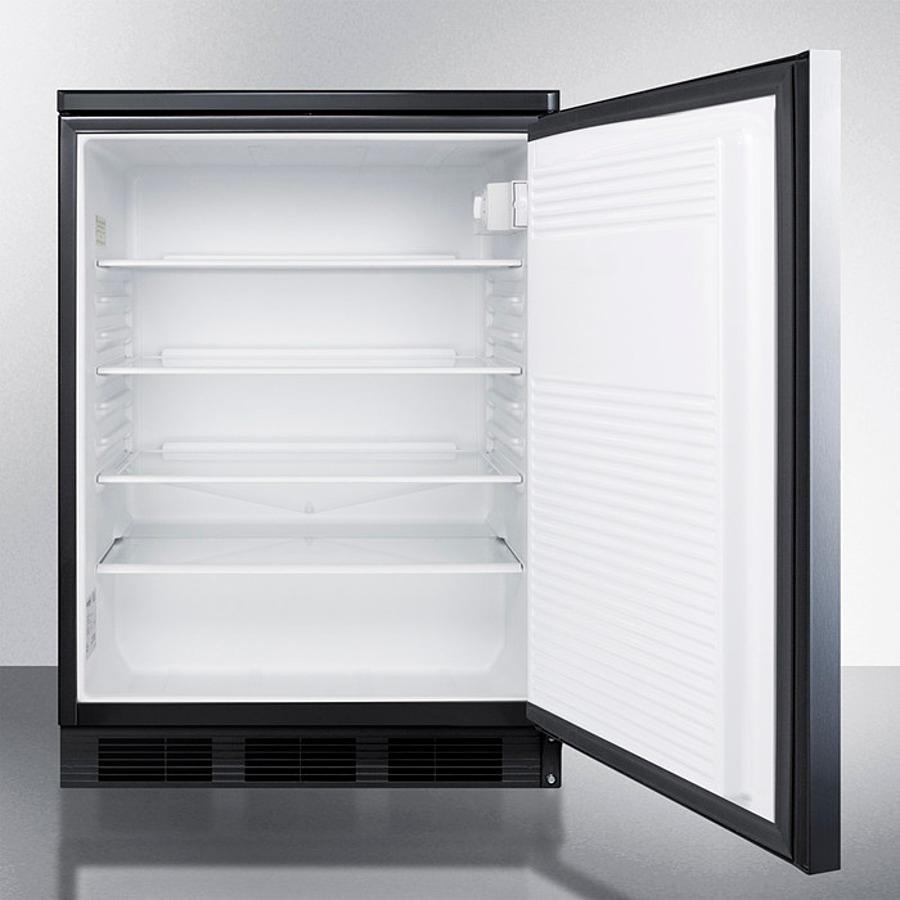 Summit FF7LBLKBISSHH 24" Wide Built-in All-refrigerator