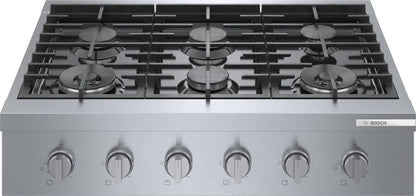 Bosch RGM8658UC 800 Series, Professional Rangetop, 36 ", Stainless steel