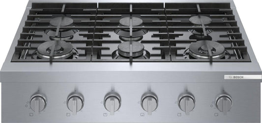 Bosch RGM8658UC 800 Series, Professional Rangetop, 36 ", Stainless steel