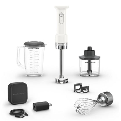 KHBRV75PL KitchenAid Go® Cordless Hand Blender with Accessories - battery included