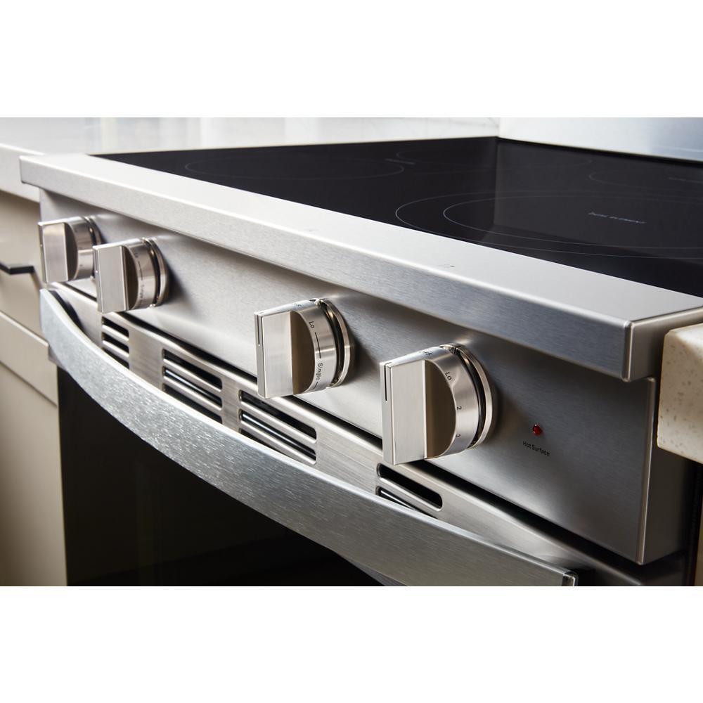 Whirlpool WFES7530RZ 30-inch Electric Smart Range with Air Cooking Technology, No Preheat Air Fry, High Speed Preheat Oven, WipeClean™ Coating, and Steam/Self Clean