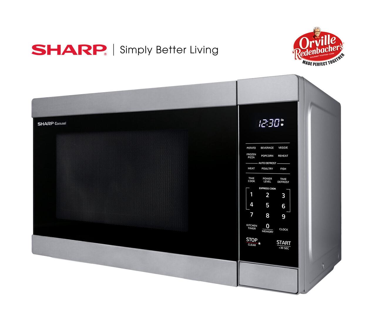 Sharp 1.1 cu. ft. Mid-Size Countertop Microwave Oven