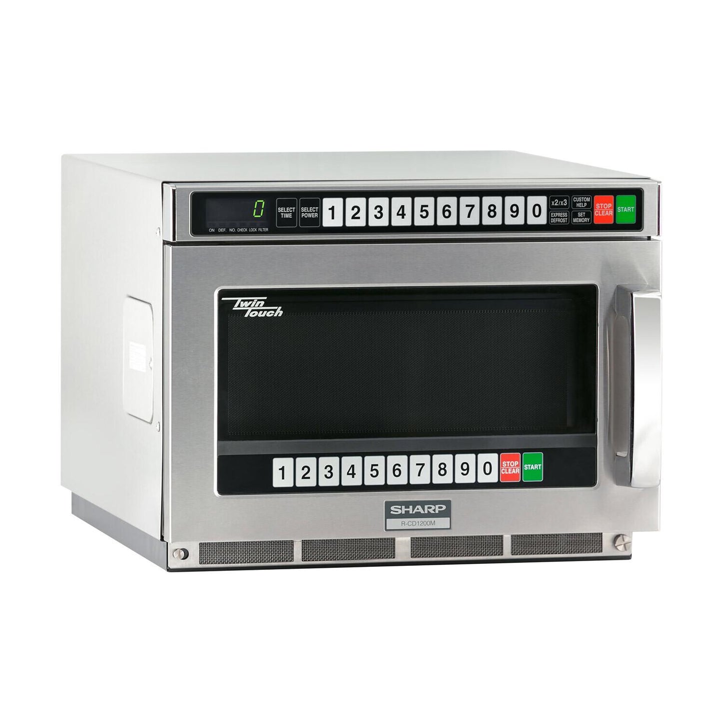 RCD1200M Sharp TwinTouch 1200 Watt Commercial Microwave Oven with Dual TouchPads