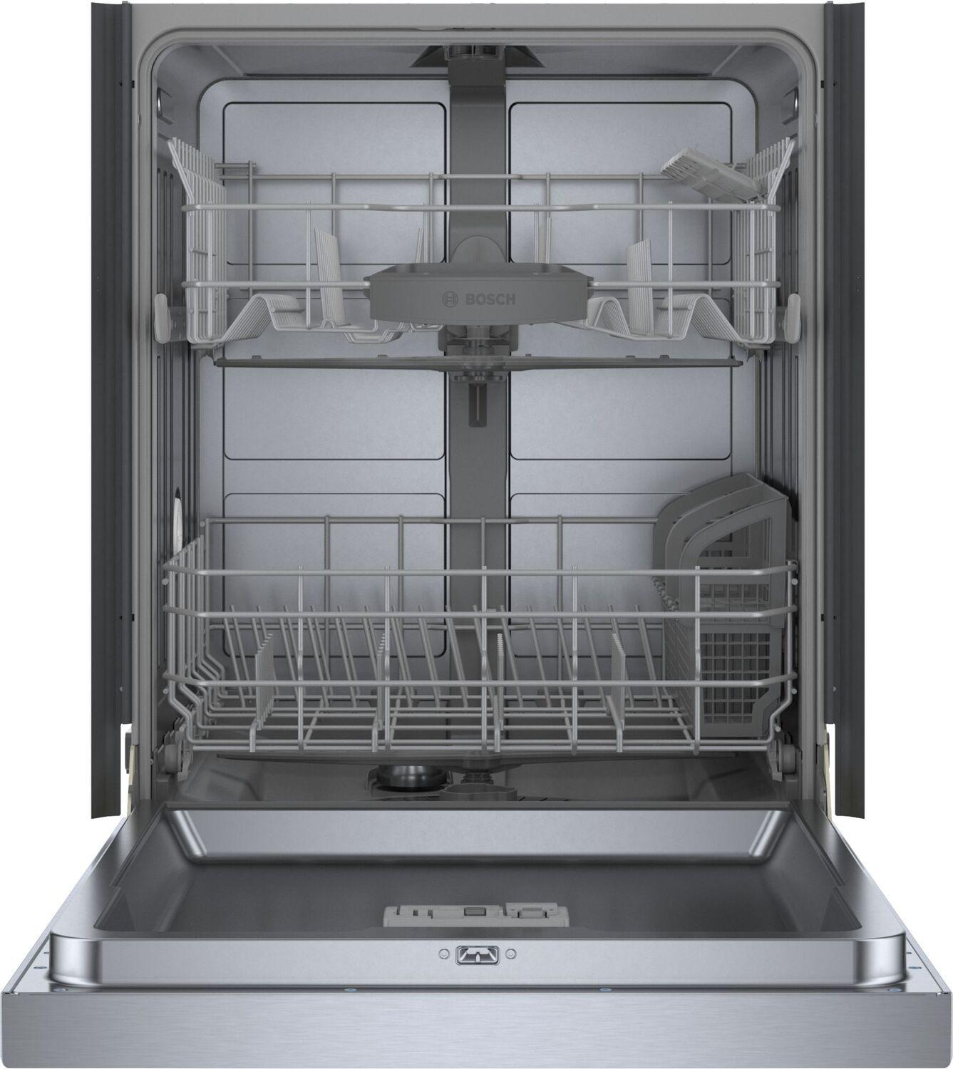 Bosch 100 Series Dishwasher 24" Stainless steel SHE3AEE5N