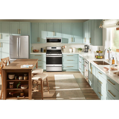 Whirlpool WFGS3130TS 30-inch Gas Range with Crispy Mode and Dishwasher Safe Grates