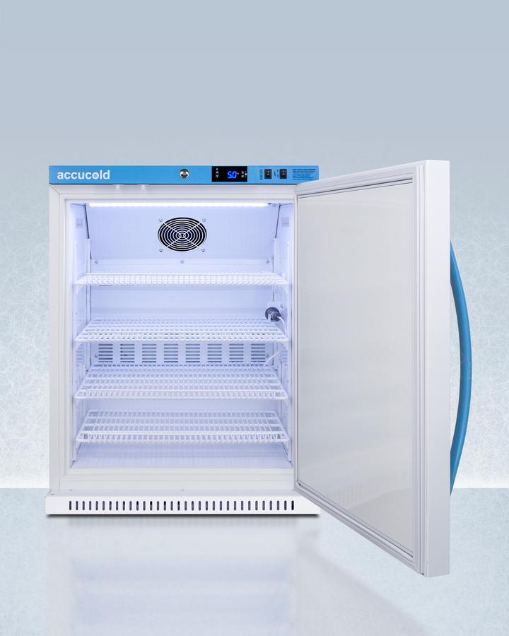Summit ARS62PVBIADA456 6 CU.FT. ADA Height Vaccine Refrigerator, Certified To Nsf/ansi 456 Vaccine Storage Standard