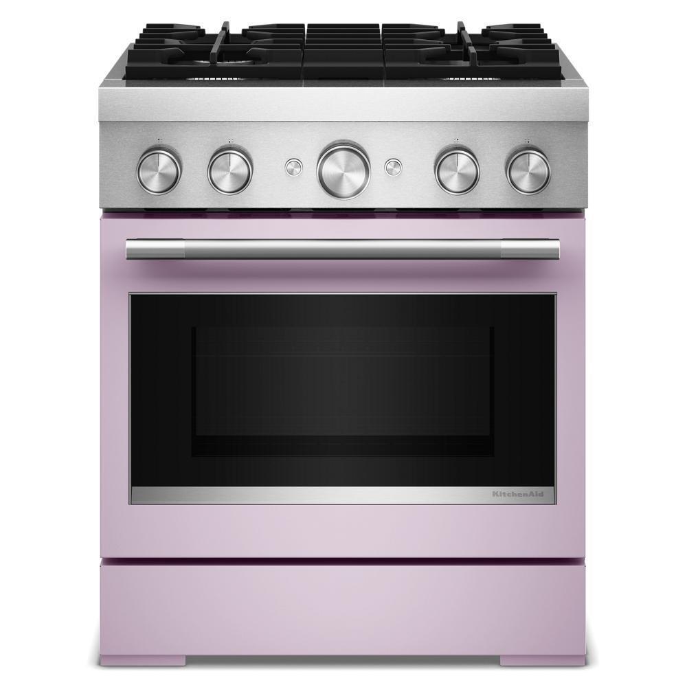 Kitchenaid KFDS930SWF 30-Inch 4 Burner Commercial-Style Dual Fuel Range with No Preheat Air Fry Mode