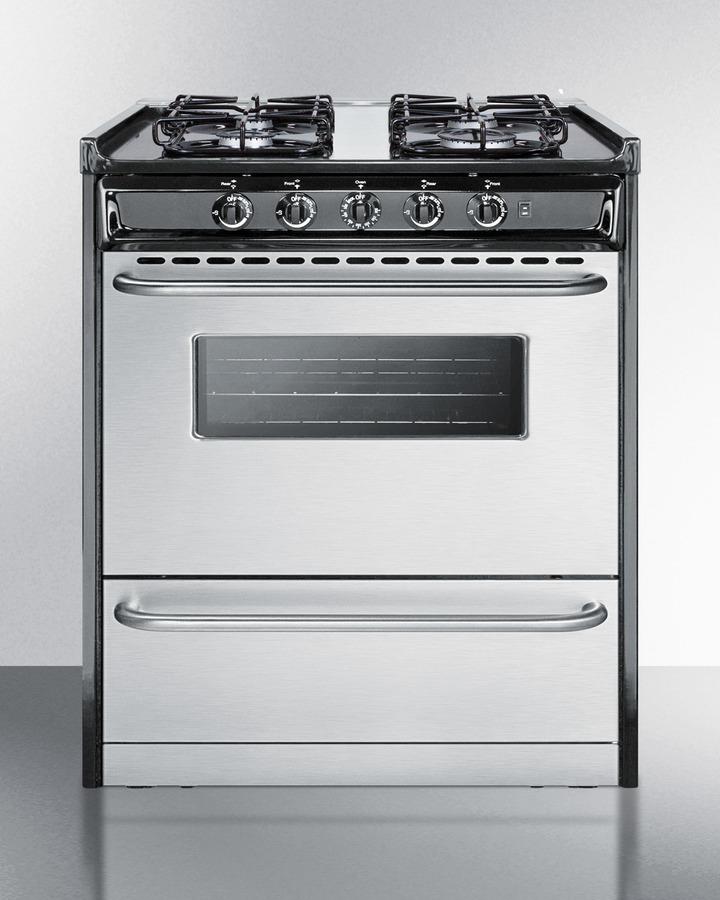 Summit TTM21027BRSW 30" Wide Gas Range