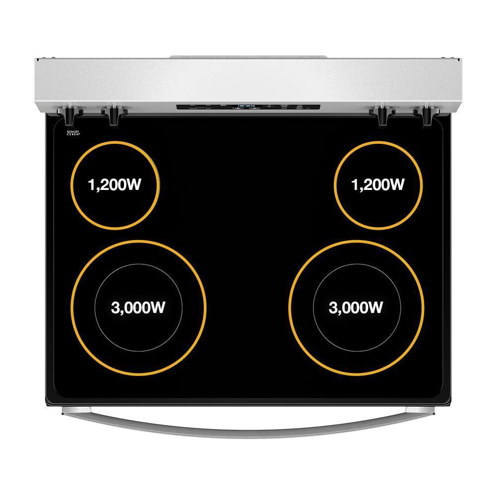 Whirlpool WFES3030RS 30-inch Electric Range with No Preheat Mode