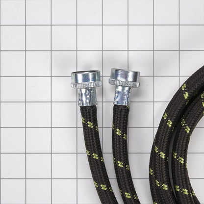 Whirlpool 8212487RC 5' Braided washer fill hoses with 2 female connections - 2 pack
