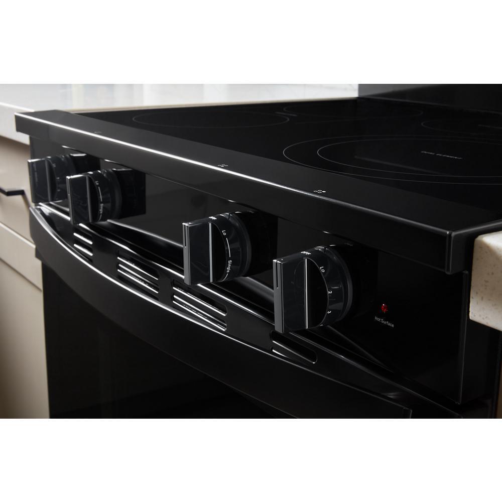 Whirlpool WFES7530RB 30-inch Electric Smart Range with Air Cooking Technology, No Preheat Air Fry, High Speed Preheat Oven, WipeClean™ Coating, and Steam/Self Clean