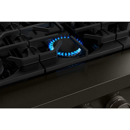 KCGK948TBE KitchenAid® 48-inch 6-Burner Gas Commercial-Style Rangetop with Griddle