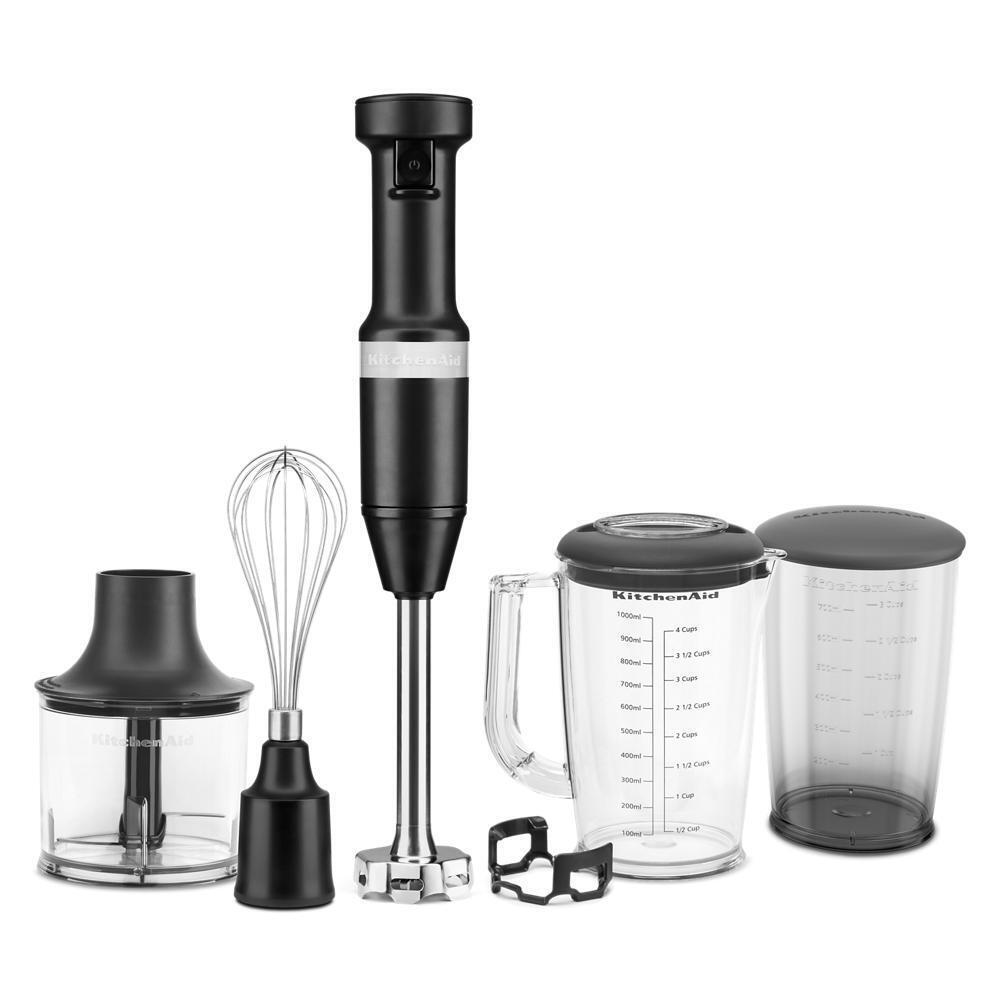 Kitchenaid KHBV83BM Variable Speed Corded Hand Blender with Accessories