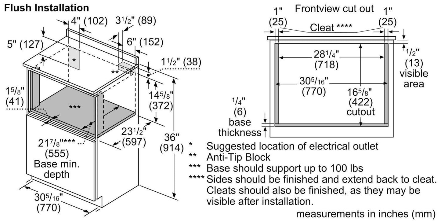 Bosch HMD8053UC 800 Series, 30" Drawer Microwave
