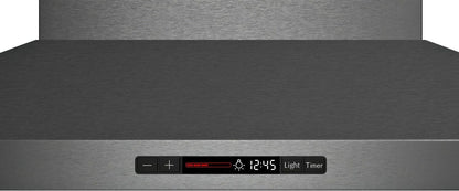 Bosch HCP80641UC 800 Series, wall-mounted cooker hood, 30'', Black stainless steel