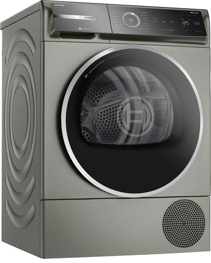 Bosch WQB245AXUC 800 Series, heat pump dryer, Silver inox