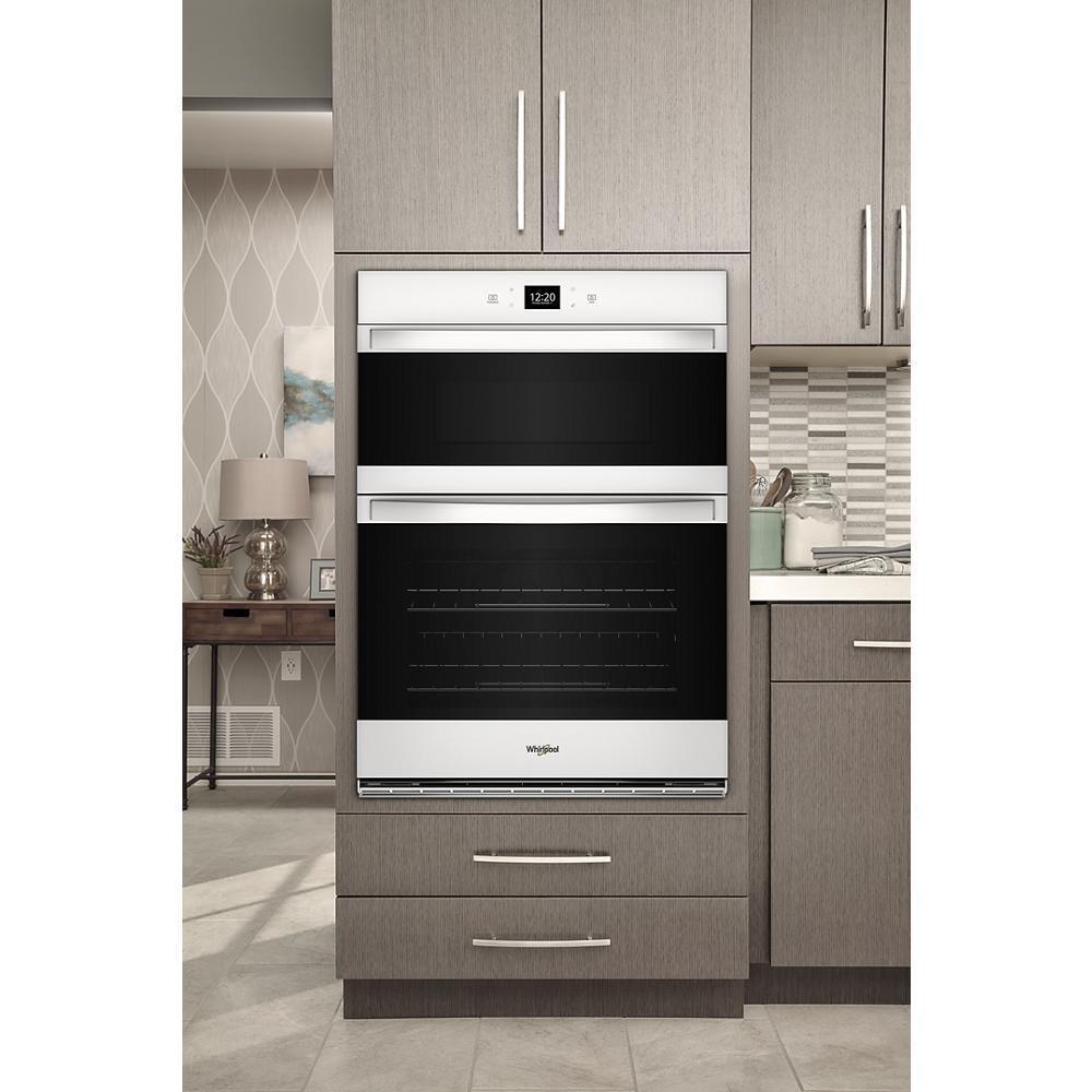 Whirlpool WOEC5027LW 5.7 Total Cu. Ft. Combo Wall Oven with Air Fry When Connected