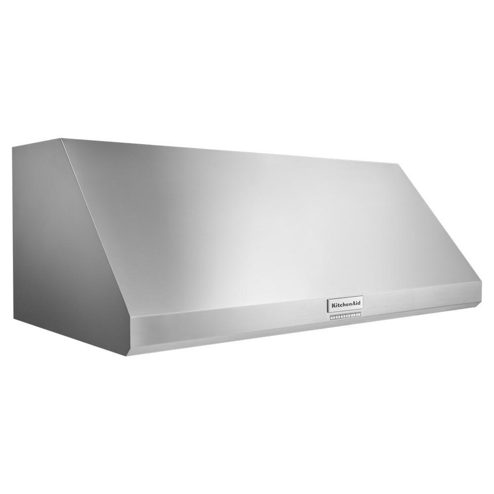 Kitchenaid KVWC908KSS 48'' 585 or 1170 CFM Motor Class Commercial-Style Wall-Mount Canopy Range Hood