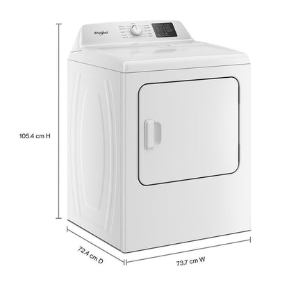 Whirlpool WED4105SW 7.0 cu. ft. Electric Dryer with AutoSensing - Vented Top Load Matching