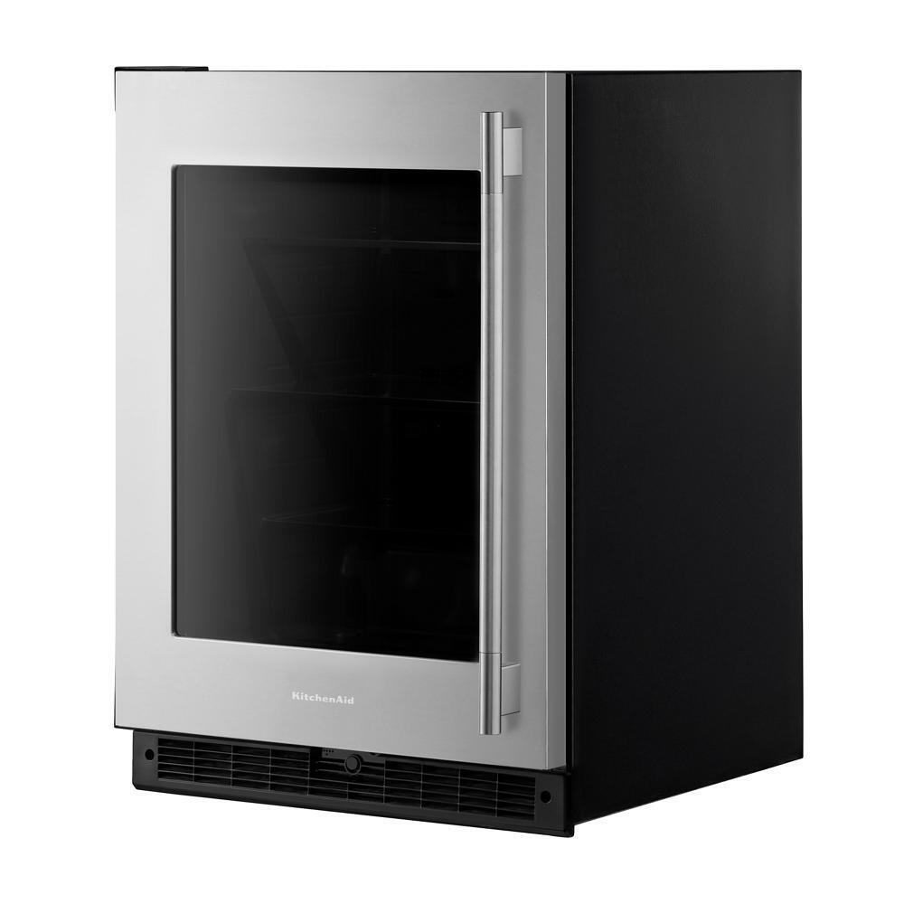 Kitchenaid KURL324SSB 24" Undercounter Refrigerator with Glass Door