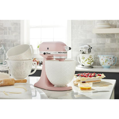 Kitchenaid KSM2CB5PWG 5 Quart White Gardenia Ceramic Bowl