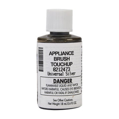 Whirlpool 8212473 Touch-Up Paint with a Brush - Universal Silver 0.6-oz