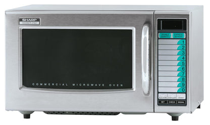 Sharp R21LVF Medium-Duty Commercial Microwave Oven with 1000 Watts